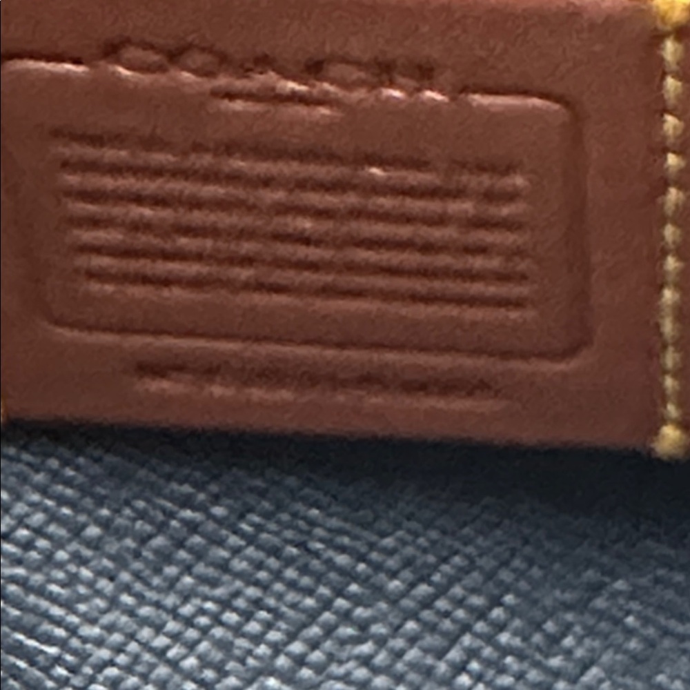 Coach Blue Embossed Leather Charlie Carryall Tote 2022. FLASH SALE - Picture 4 of 11